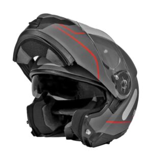Capacete para Motociclista GP TECH A118 SV Road Titanium Articulado Robocop Fosco