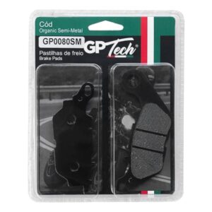 Pastilha de Freio para Moto GP TECH 0080SM (D) Factor 125 / CRYPTON 115 / Fazer 150 / (T) NMAX 160