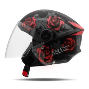 Capacete para Motociclista Feminino PRO TORK NEW Liberty Three Flowers