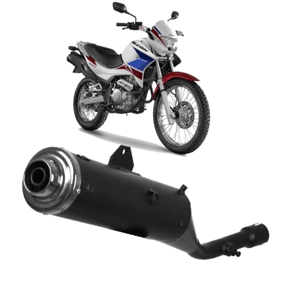 Escapamento TORK Falcon ATE 05 MOD Original Preto (ponteira)