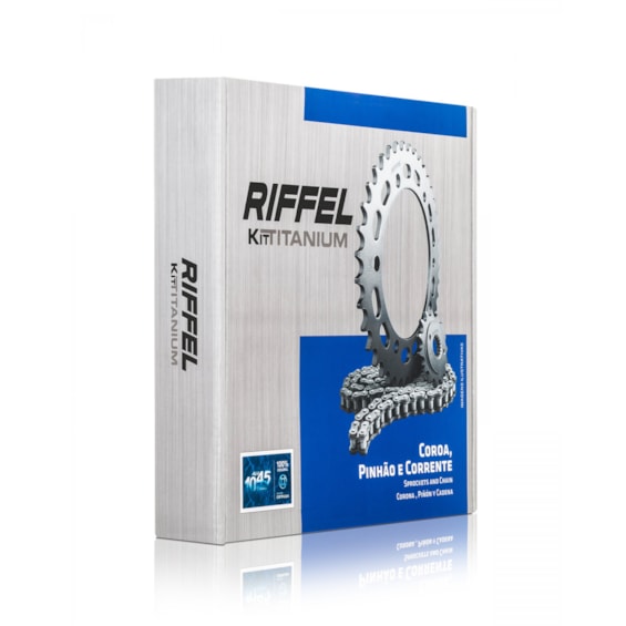 Kit Transmissão Relação Riffel XTZ 250 Z Tenere 2010-18 / Lander X 2009-19 S/ Retentor ( 71896 )