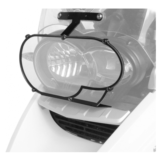 Protetor Farol e Radiador SCAM BMW R 1200GS 2008-12 Preto
