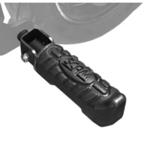 Pedaleira Universal SCAM Fixação Protetor Motor Carenagem 11MM Preta (PAR) para Moto