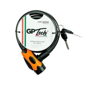 Trava GP TECH Cabo Espiral 12X120 CM ZX2143 1.20M para Moto