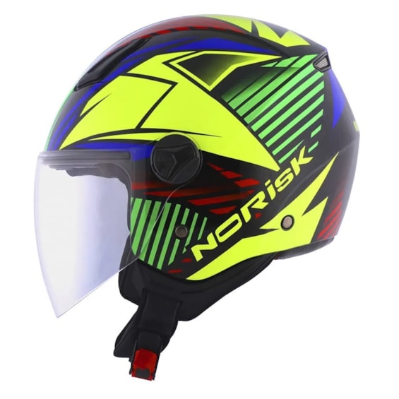 Capacete Norisk Orion Mosaic Aberto