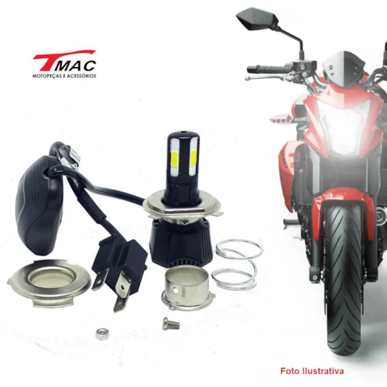 Lampada Farol 4 LED C/ Reator H7 (TMAC)