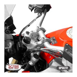 Adaptador Guidao SCAM Fixo 32 / 32 BMW GS1200 2014 Prata para Moto