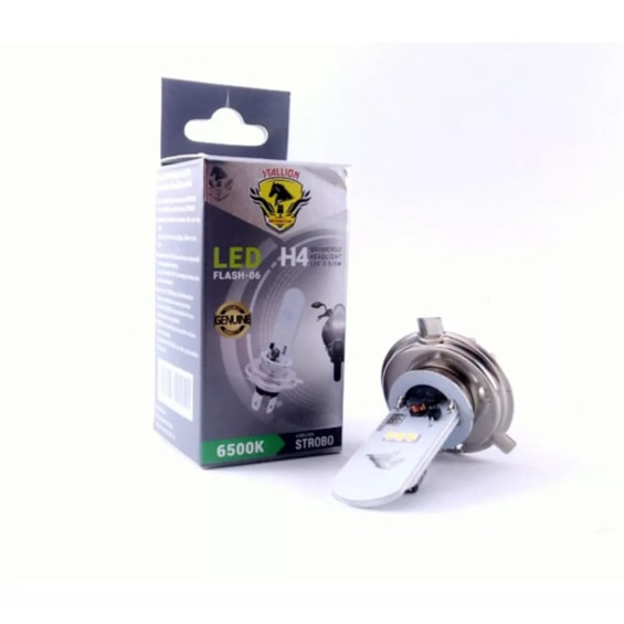 Lampada Farol Stallion 2 LED Strobo H4 12W Universal
