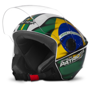 Capacete para Motociclista para Motociclista PRO TORK NEW Liberty Three Aberto Patriota
