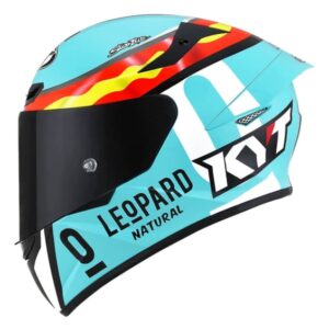 Capacete para Motociclista KYT TT Course Jaume Masia Leopard Replica