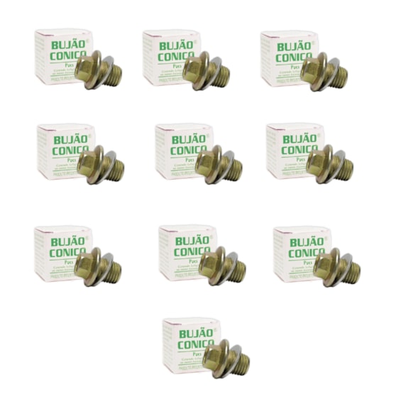 Kit com 10 Bujao Conico 12MM (PUCS Automotive)