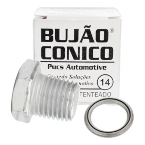 Parafuso Bujao Oleo Conico 14MM (PUCS Automotive) para Moto