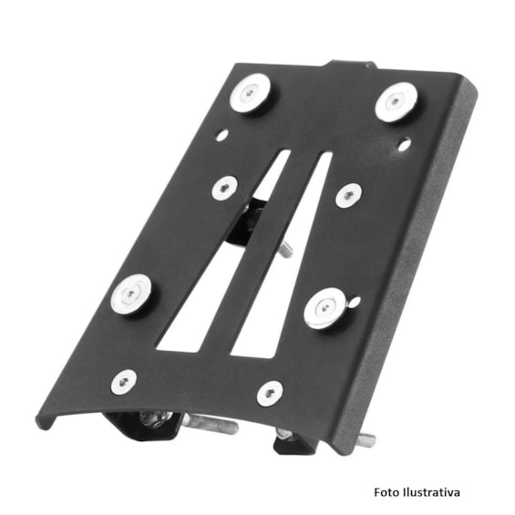 Suporte Base Fixação Bau Roncar Traseiro 35L/48L/56L Suzuki DL 650 V-STROM 2020- Preto