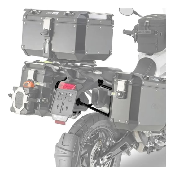 Suporte Bau Lateral CRF1000L Africa TWIN 2021 OBKN P/ Baus Outback (givi) PLO1179CAM