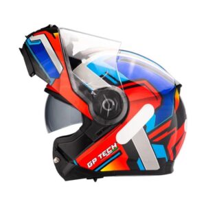 Capacete para Motociclista GP TECH A118 SV Fusion Articulado Robocop