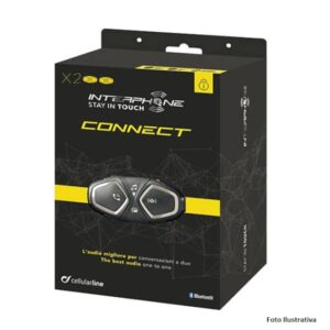 Intercomunicador de Capacete Interphone Connect Duplo para Moto