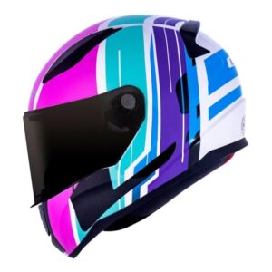 Capacete para Motociclista Feminino LS2 FF353 Rapid FLAG Neon