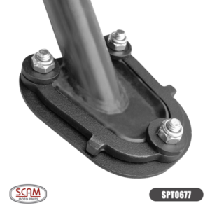 Ampliador Base Cavalete Lateral SCAM Triumph Tiger 660 SPORT 2022- SCAM Preto para Moto