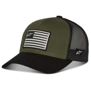 Bone Alpinestars FLAG Snapback Militar para Moto