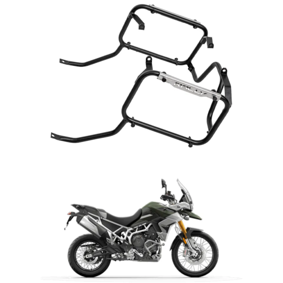 SUPORTE BAU LATERAL BRAZ TRIUMPH TIGER 900 RALLY PRO (PRETO)