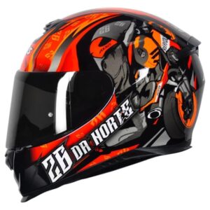 Capacete para Motociclista AXXIS EAGLE 26 DA NORTE PRETO-VERMELHO