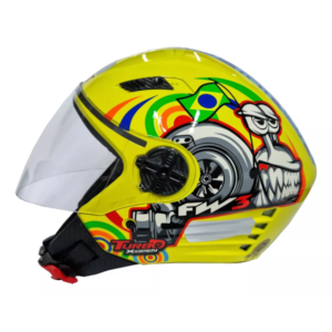 Capacete para Motociclista FW3 X OPEN TURBO BRILHANTE