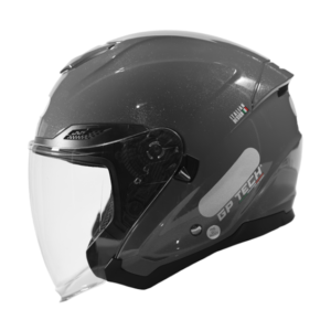 Capacete para Motociclista GP TECH OPEN OF669 MONO METALIZADO ABERTO