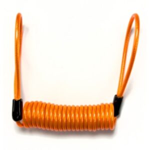 Cabo de Comando para Moto ESPIRAL LEMBRETE TRAVA DISCO GP TECH 4X1.50 CM FLUO GPZX4150