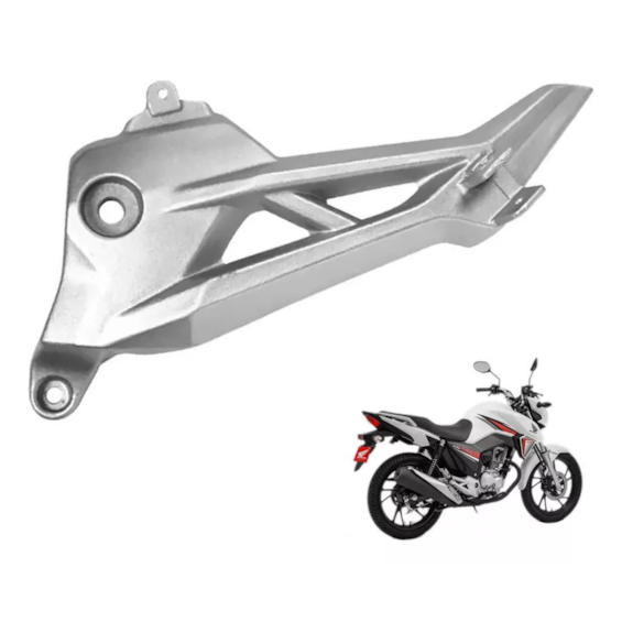 BACALHAU CG TITAN FAN START 160 LADO ESQUERDO PRATA (ALPHA FACTOR)