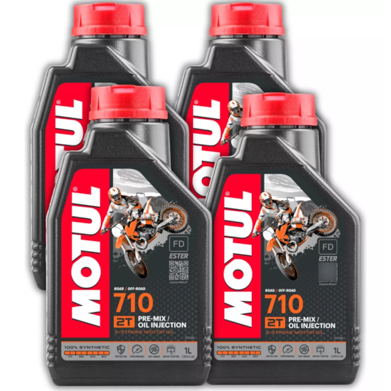 KIT 4 OLEO MOTUL 710 2T
