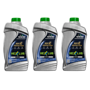 KIT 3 OLEO HEXXLUB 4T 10W30 SL SEMI SINTÉTICO para Moto