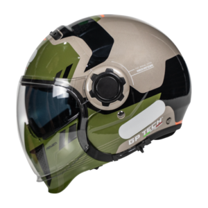 Capacete para Motociclista GP TECH ZOOM REVOLT ARMY