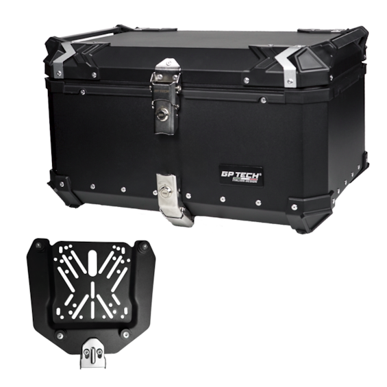 BAU GP TECH TRASEIRO ALUMINIO PRETO M65 LITROS