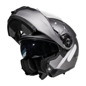 Capacete para Motociclista GP TECH A118 SV MONO ARTICULADO FOSCO TITANIUM