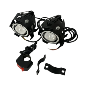 Bloco Óptico Farol para Moto DE MILHA LED KGA FLO-7 DAY LIGHT com SUPORTE E BOTAO LIGA / DESLIGA