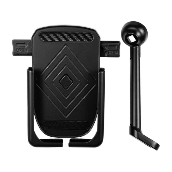 SUPORTE CELULAR SMARTPHONE MOTOCOM MT500-2 RETROVISOR PRETO