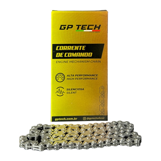CORRENTE COMANDO GP TECH BIZ 100 / CRYPTON 105 / DREAM ( 25H X 84L )