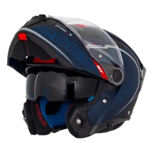 Capacete para Motociclista MT ATOM 2 SV ARTICULADO DESTINY FOSCO