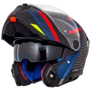 Capacete para Motociclista MT ATOM 2 SV ARTICULADO LINKING B5 FOSCO