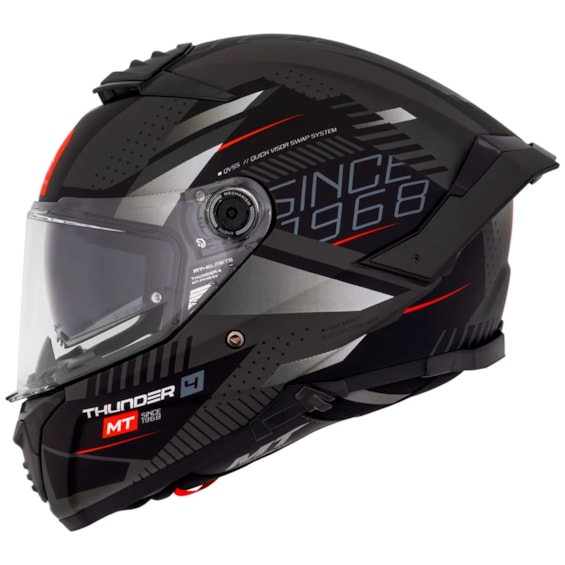 CAPACETE MT THUNDER 4 LUMINENCE D1 FOSCO