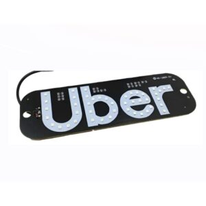 PLACA LED UBER 19X6,5CM USB BASE VENTOSA LUATEK LK-U01 para Moto