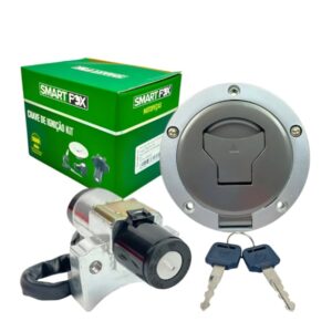 Chave de Contato e Ignição para Moto FAN 160 ESD CARGO 160 START 160 18-21 com TAMPA TANQUE SMARTFOX