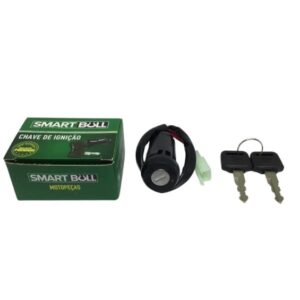 Chave de Contato e Ignição para Moto FAN 125 09-13 com TRAVA SMARTFOX