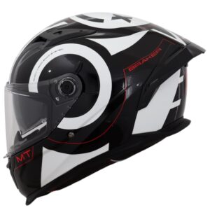 Capacete para Motociclista MT BRAKER SV INOX A0