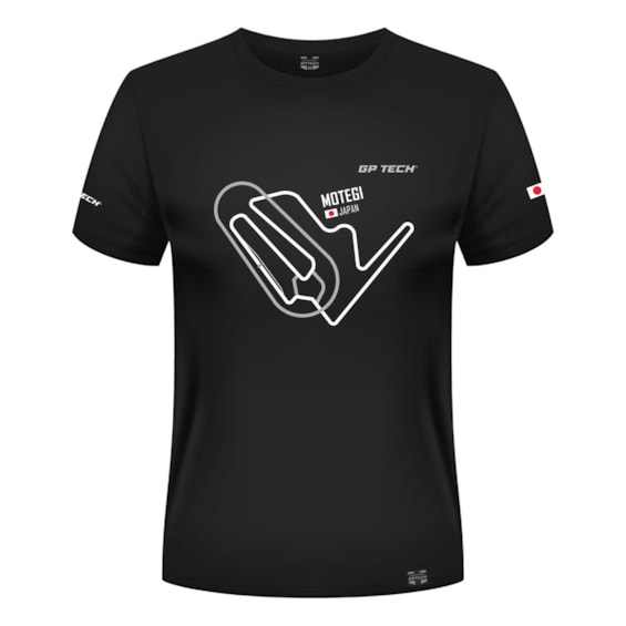 CAMISETA GP TECH JAPAN MOTEGI PRETA