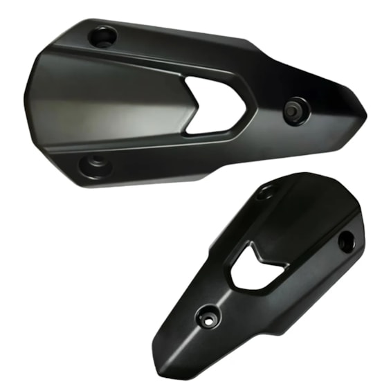 PROTETOR ESCAPAMENTO FAZER 250 2016- PRETO (PLASMOTO)