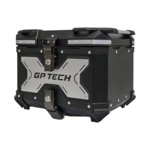 Baú Bauleto para Moto GP TECH TRASEIRO ALUMINIO PRETO Y45 LITROS