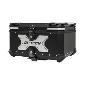 Baú Bauleto para Moto GP TECH TRASEIRO ALUMINIO PRETO Y65 LITROS