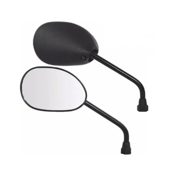 RETROVISOR BROS 150 09 E/D / BIZ 125 / POP 100 GVS HASTE PRETA LADO ESQUERDO