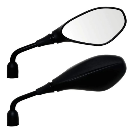 RETROVISOR MINI BMW GS 650 PRETO DIREITO ROSCA YAMAHA (GVS)